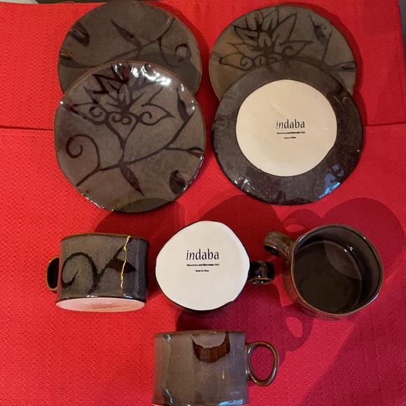 Indaba cup & saucer set (4 settings) - Picture 3 of 9